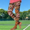 thumbnail image 5 of Hrsba Womens Leggings Non Position Football Print Tight Fit Long Pants For Women, 5 of 5