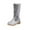 Silver, variant on Kids Girls Sparkly Glitter Knee Length Boots Western Cowboy Fashion Sequins Riding Shoes with Side Zipper Party Birthday Dance Shoes (5-5.5 Years, White)