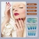thumbnail image 3 of Vogacara 1 Juego de prensa de punta francesa en las uñas brillo degradado puntas artificiales extralargas cubierta completa Kit de manicura de Type3 NO3, 3 of 6