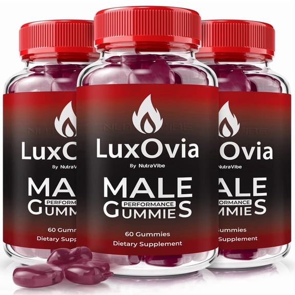 (3 Pack) LuxOvia – Gummies with a Natural Daily Blend for Energy & Wellness | Great-Tasting, Easy-to-Chew Gummies (180 Gummies)