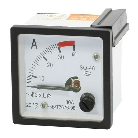 Unique Bargains Direct Current 0-30A Gauge Amperemeter Analog Panel Ammeter
