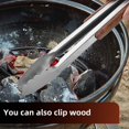 thumbnail image 4 of Juego de herramientas para barbacoa de madera rosa resistente. Espátula, tenedor y pinzas multifunción de acero inoxidable extragrueso - Accesorios esenciales, 4 of 5