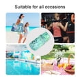 thumbnail image 5 of 2 Pack Wet Dry Bags,Fresh Teal Foliage Waterproof Reusable Dual Zipper Bags for Swimwear, Gym Clothes, Toiletries, Baby Diapers, 5 of 8