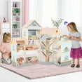 thumbnail image 4 of Gymax Ensemble de Jeu de Maison de Poupée d'Angle en Bois avec 41 Pcs de Meubles et Accessoires, 4 of 10
