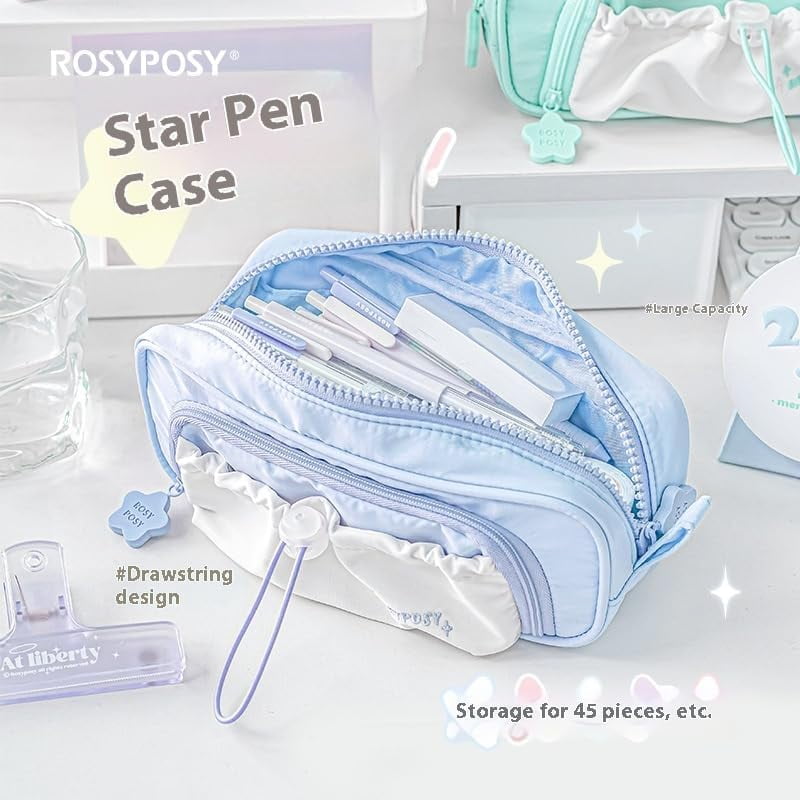 GASYLLSHOP Pencil Case, Pencil Case, Cute Pencil Pouch,Star Series Large Capacity Drawstring Pencil Cases
(pink)