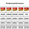 thumbnail image 4 of Original Extreme Micro SD Cards A2 Memory Card V30 U3 Flash Card 64GB 32GB A1 TF Cards 128GB 256GB Memory Microsd For DJI drone, 4 of 5
