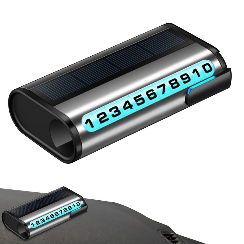 Tohuu Parking Number Plate Luminous Car Parking Card Notification Phone
