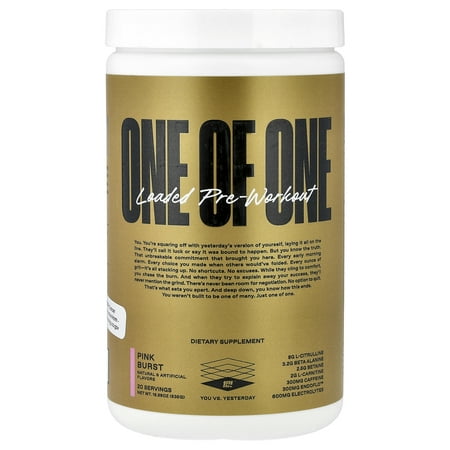 ONE OF ONE Loaded Pre-Workout, Pink Burst, 18.88 oz (535 g)