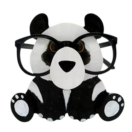 

GLFILL Creative Eyeglasses Holder Eyes Glasses Animal Sunglasses Wooden Stand
