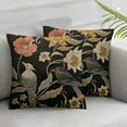 thumbnail image 3 of nygtbtfer  Flowers and Birds Throw Pillow Case Cushion Cover Art Nouveau Style Vintage Old Retro Style Linen for Couch Bed Sofa Car  White, 3 of 7
