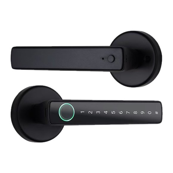 [New] Smart Lock Fingerprint Door Lock,Lock Smart Lock Keyless Entry Door Lock Reader,Home Bedroom Apartment(Black)