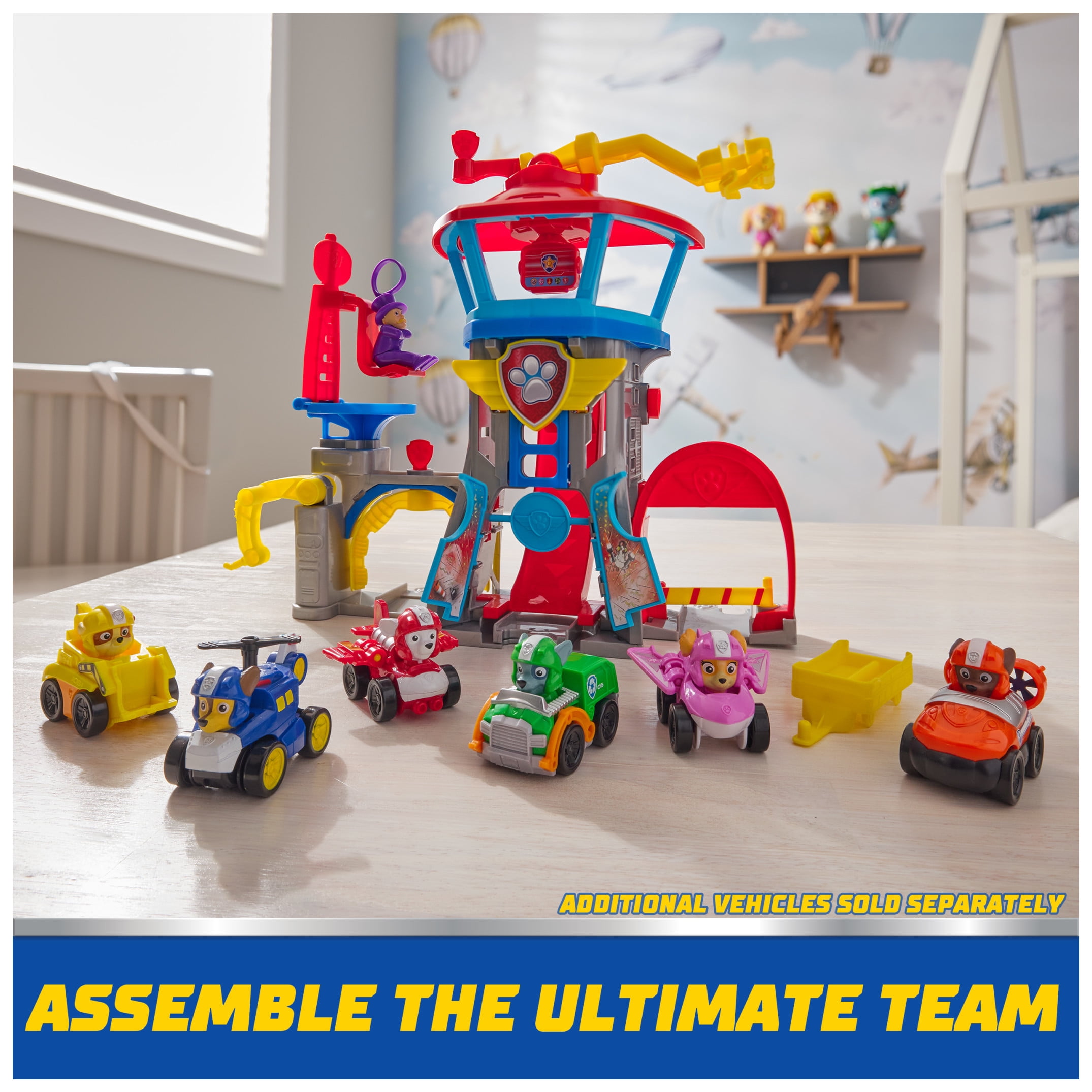 PAW Patrol: Air Rescue, 6-Piece Pup Squad Racers, Toy Cars Gift Set with Chase, Marshall, Skye, Rubble, Rocky & Zuma, Kids Toys for Boys & Girls 3+
