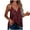 Red, variant on fartey Womens Sequin Tank Tops V Neck Adjustable Spaghetti Strap Shirt Tunic Solid Color Sleeveless Racerback Party Club Tee