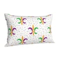 thumbnail image 2 of Kll Mardi Gras Carnival1 Pillow Covers Envelope Closure,Super Soft And Cozy Fuzzy Fleece Pillow Case Cover 14"X20", 2 of 8