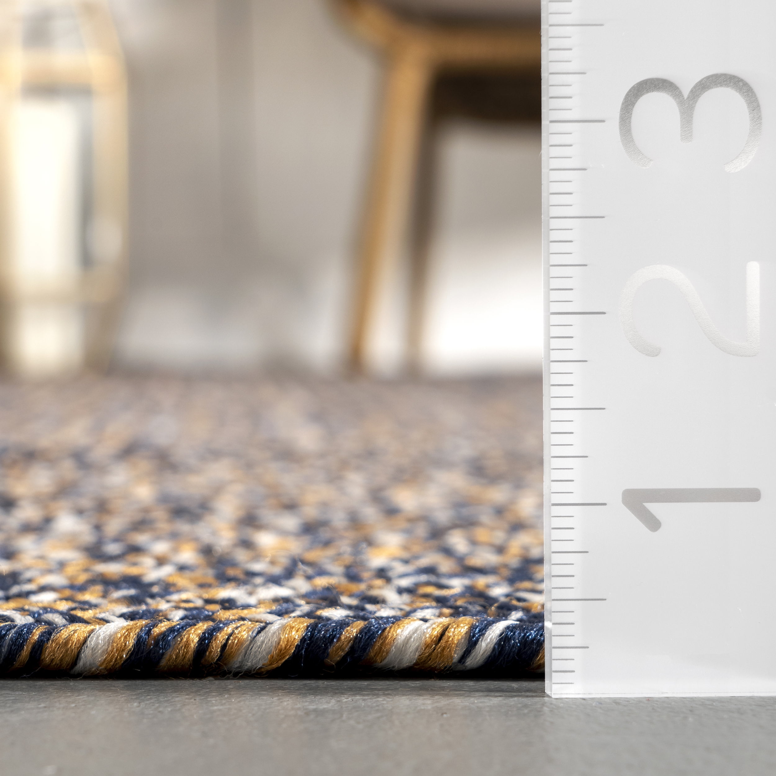 nuLOOM Wynn Braided Indoor/Outdoor Area Rug, 5' x 8', Dark Blue