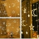 thumbnail image 1 of Guirnalda navideña de estrellas y luna, cortina Led, guirnalda de luces tipo carámbano, 220v, 3,5 m, para interiores, fiestas, jardín, escenario, luz decorativa para exteriores, 1 of 3