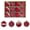 Red_New#726, variant on Flocked velvet sequined diamond Christmas balls | exquisite Christmas tree ornaments set | durable holiday decoration baubles for tree wreath garland | 12-piece set