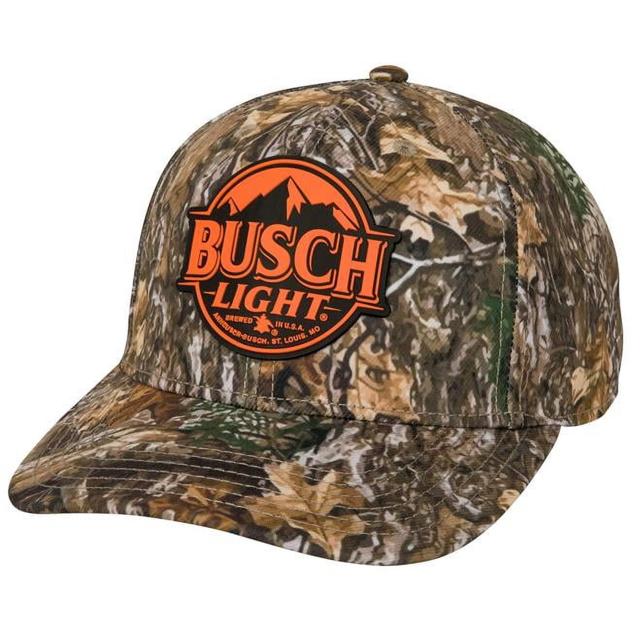 Busch Light Realtree Camo Snapback Hat, Adjustable Mesh 