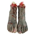 thumbnail image 1 of Set de manos y pies cortados para Halloween. Piezas de cuerpo rotas y sangrientas. Accesorios y decoraciones para Halloween. 4 (pies y manos), 1 of 6