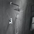 thumbnail image 5 of sumerain Shower System Includes 8 Inches Rain Shower Head With Handheld, Solid Brass Pressure Balance Valve, Chrome Finish, 5 of 9