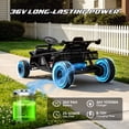 thumbnail image 6 of 36V Ride on Car for Big Kids Aged 6+, SHINPT Electric Ride on Car with 2x250W Motor, Powered Ride on Toys with Rear Wheel Spring Suspension, Bluetooth, Music, Kids Electric Vehicle for Gift, 6 of 9