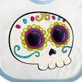 thumbnail image 4 of Inktastic Cute Sugar Skull for Day of the Dead Boys or Girls Baby Bib, 4 of 4