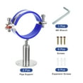 thumbnail image 4 of Unique Bargains 2Pack Pipe Supports Adjustable Pipe Bracket Clamp Pipe Strap Fit for 70-76mm Pipe, 4 of 4