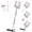 Pink, variant on MOOSOO Cordless Vacuum Lightweight Stick Vacuum Cleaner for Carpet Hard Floor Pet Hair Home
