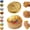 Glitter Gold-c, variant on Dumpling Squishy, Glitter Dumpling Squishy Stress Ball Fidget Toys with Steamer Box, Cute Bao Bun Sensory Squeeze Toys for Anxiety Relief, K*ids & Adults (Gold)