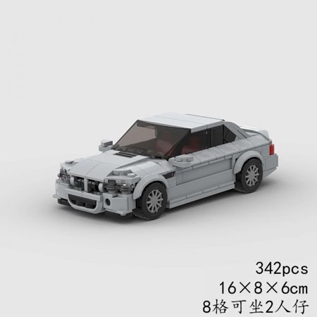 E46 M3 CSL MOC Car Speed Champions Super Race F1 Technical Vehicle Model Building Block Racing Brick Toy Christmas Gift City