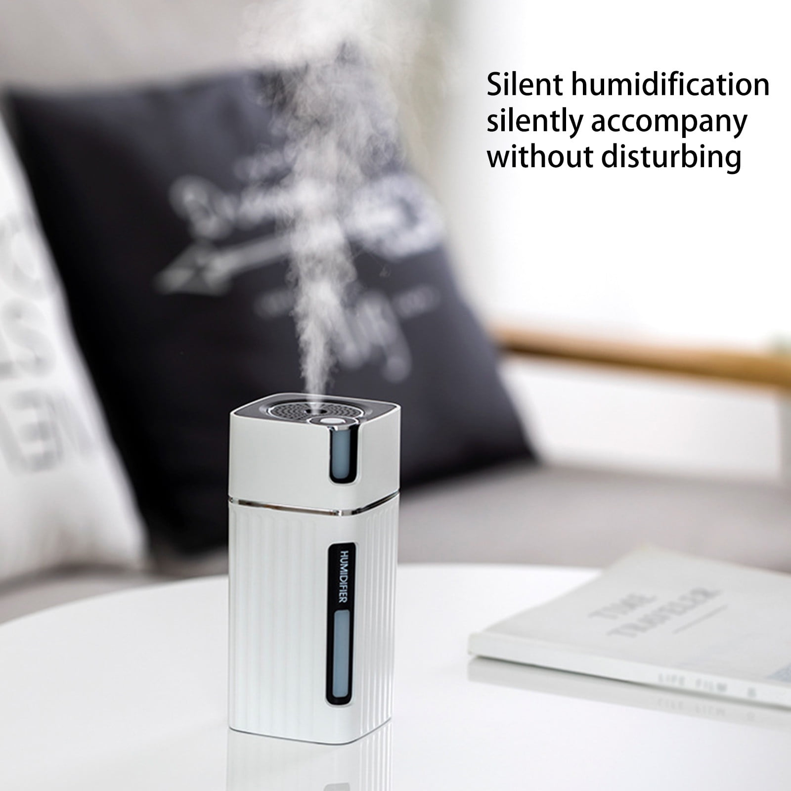 Humidifier for Home,USB Car Humidifier, Gradient and Fixed Color Mini Desktop Humidifier,Auto Shut-off and BPA-Free for Safety