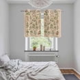 thumbnail image 4 of Vintage Botanical Kitchen Curtains Window Panels, Country Herbs Leaves Plants Flowers Brown Insulated Window Treatment Curtain, Grommet Curtains for Bedroom/Living Room/Bathroom, 2 Piece 27.5"Wx39"L, 4 of 8