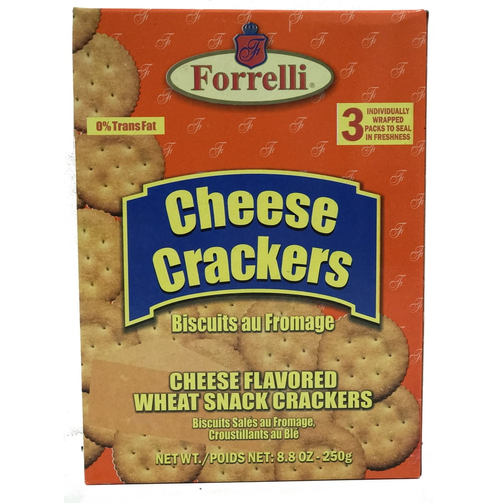 Forrelli Cheese Flavored Snack Crackers, 8.8 Ounces