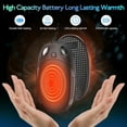 thumbnail image 2 of Rechargeable Magnetic Hand Warmers - 2 Pack; 2-in-1 Electric Handwarmer; 3 Heat Levels; 6000mAh Portable Pocket Warmer, 2 of 6