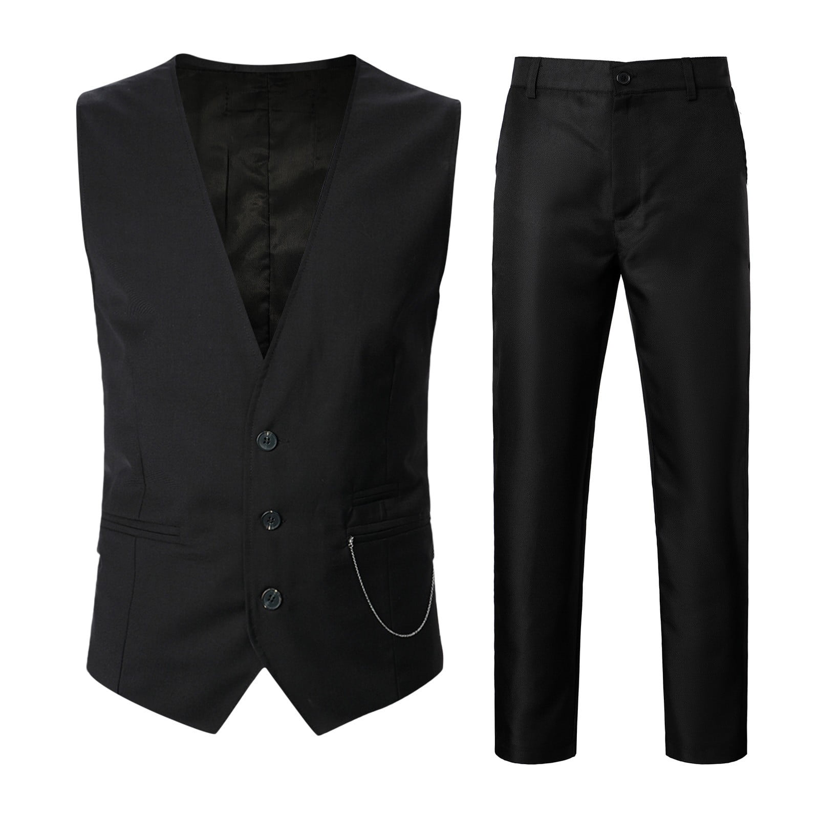 nsendm Big And Tall Suit Mens Formal Casual Wedding Banquet Vest V Neck