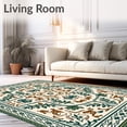 thumbnail image 2 of ODIKA 4'x6' Machine Washable Non-Slip Area Rug, Adventure Trail Showcasing Jungle Animals and Interlocking Leaf High Traffic Rug with Pad, Beige, 683712, 2 of 8