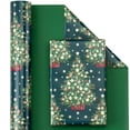 thumbnail image 3 of Rollo reversible de papel de regalo WRAPAHOLIC, 43 x 10 m, color verde, 3 of 7