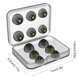 thumbnail image 3 of Seitruly 12 unids/set esponja de espuma viscoelástica tapones para los oídos almohadilla de repuesto para auriculares en la oreja transpirable y Cables de audio/vídeo negro y silicona s, 3 of 6