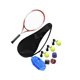 thumbnail image 5 of Naiovety Equipo de entrenamiento de tenis portátil premium, raqueta de tenis, pelota, rutina de entrenamiento para principiantes, con cuerda de Tenis 3 bolas, 3 pegamentos para manos 53x22cm, 5 of 5