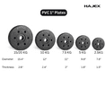 thumbnail image 2 of HAJEX Ensemble de Plaques de Poids Rondes en Fonte Olympique 2 Pouces - Ensemble de 35 Lb - (2,5 Lb, 5 Lb et 10 Lb), 2 of 8