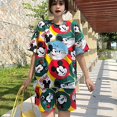 thumbnail image 1 of Pijamas de las mujeres ropa de verano de manga corta pantalones cortos de dos noche de verano pijamas de dibujos animados casual pijamas casual de las mujeres ropa de las mujeres pijamas conjuntopangj, 1 of 4