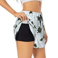 thumbnail image 5 of Rocae Sea Turtle for Women's Athletic Shorts Quick Dry Workout Hiking Shorts With Pockets for Running, Yoga, Gym, Sports XX-Large, 5 of 9
