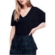 thumbnail image 1 of Free People - Camiseta bÃ¡sica para mujer Ronnie, color negro, grande Free People Camiseta bÃ¡sica, 1 of 1
