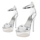 thumbnail image 1 of Waterproof Platform Sandals Transparent High Heel Sandals for Woman 1Pair, 1 of 3