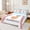 White Red Blue J, variant on jejeloiu Baseball Ice Cream Twin Sheet Sets,Letter A Monogrammed Bedding For Boy Girl 3 Pieces