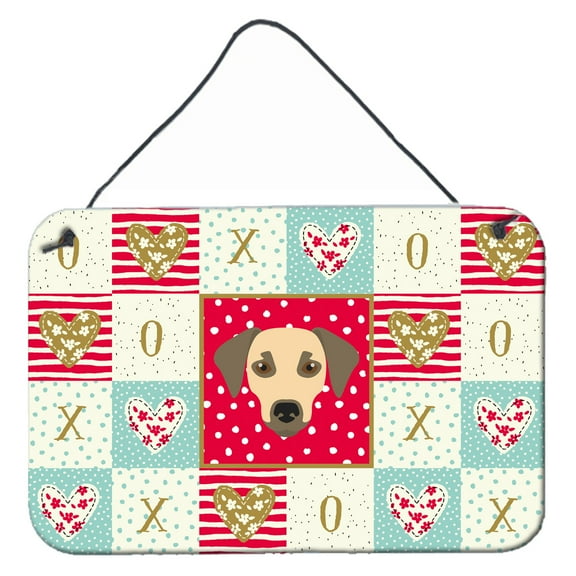 Carolines Treasures CK5235DS812 Sato Dog Love Wall or Door Hanging Prints 8x12 multicolor