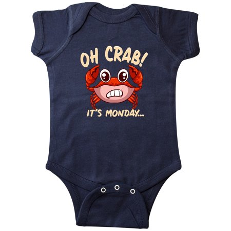 

Inktastic Monday Crab Funny Joke Gift Baby Boy or Baby Girl Bodysuit