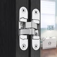 thumbnail image 2 of Adjustable Concealed Hinges 180 Degree Invisible Muted Door Hinge Heavy Duty Zincs Alloy Invisible Muted Door Hinges, 2 of 13