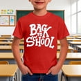 thumbnail image 2 of Boys Short Sleeve Graphic T Shirts, Kindergarten Letter Printed Crewneck Tops, Back to School First Day Casual Kids Tees, 2 of 5