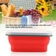 thumbnail image 4 of Contenedor de alimentos NikouMX fiambrera de silicona portátil plegable 600 ml verde rojo azul, 4 of 8
